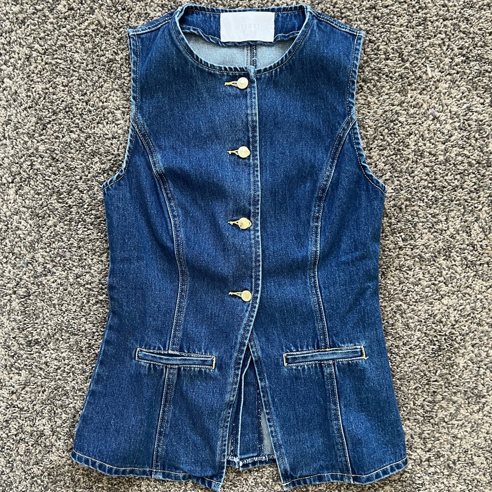 Meshki Denim Vest SIZE SMALL